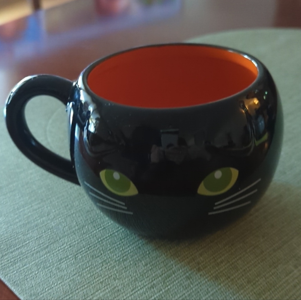 Temptations By Tara Halloween Black Cat Mug